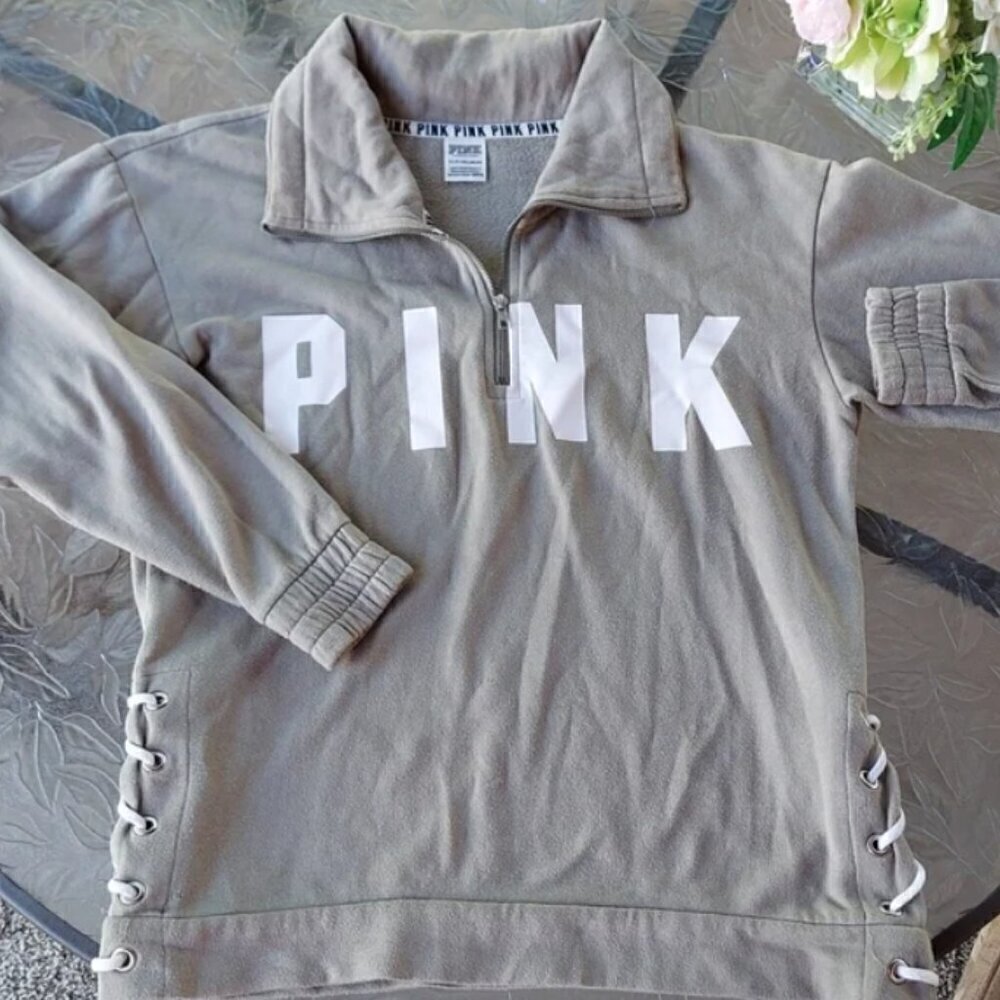 PINK Victoria's Secret lime woman's Sweatshirt. Size XS. school Christmas gift
